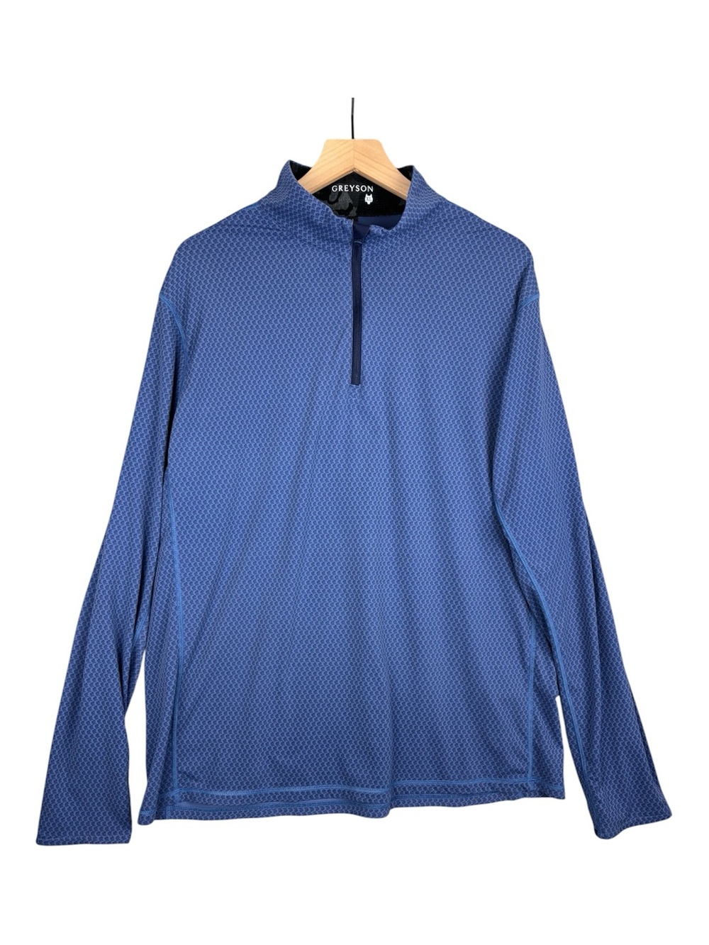 Greyson Jacket Mens XL Blue 1/4 Quarter Zip‎ Performance Mockneck Pullover